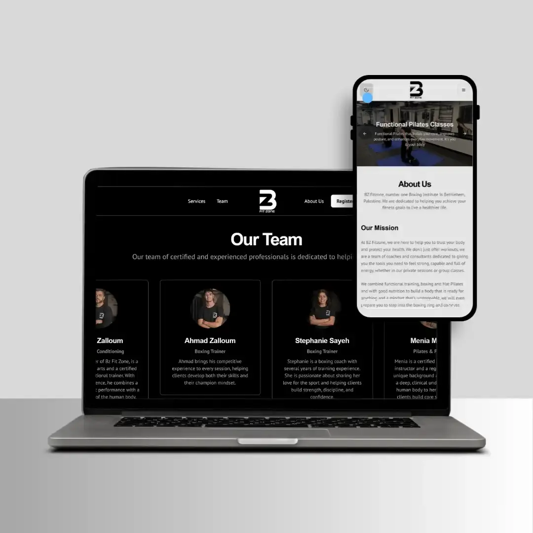 BZ FitZone Landing Page